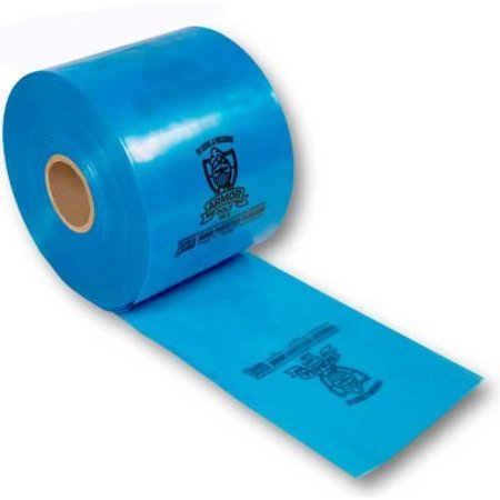 ARMOR PROTECTIVE PACKAGING Armor Poly® VCI Tubing, 16"W x 1500'L, 3 Mil, Blue, 1 Roll PVCITUBING3MB161500